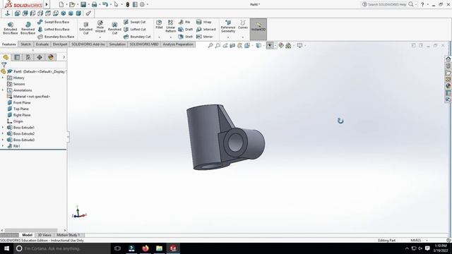 3D CAD MODEL -SOLIDWORKS FOR PRACTICE. EXERCISE #6 смотреть онлайн