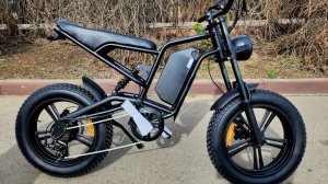 😉МИНИ ОБЗОР🔥ЧЁРНАЯ МОЛНИЯ 👉Обзор Новый ЭЛЕКТРОВЕЛОСИПЕД ФЕТБАЙК  IKINGI S6 PRO 500W  60/23-Amh