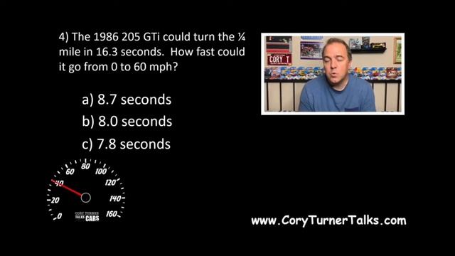 Peugeot 205 GTi - Trivia 0 To 60