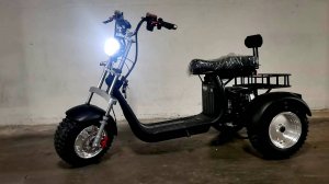 👉НОВИНКА РАСПАКОВКА  Обзор 🔥ТЕСТ ДРАЙВ ЭЛEКTPOСКУТЕP ✔️IКINGI M11 TRIKE-6000w 60v25,Ah😉