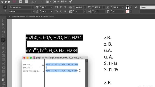 InDesign: GREP-Stil vs. GREP-Script смотреть онлайн