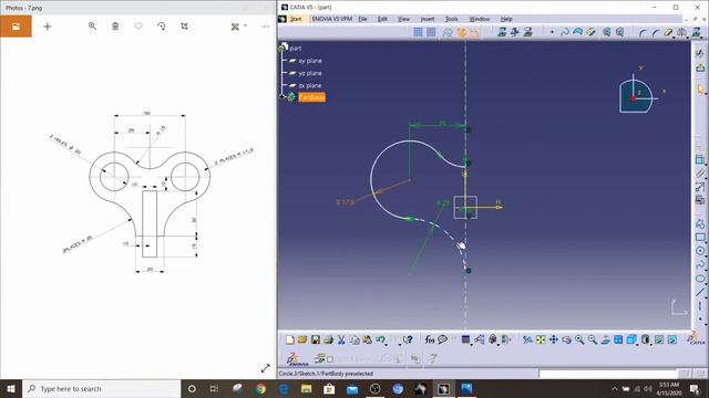 CATIA 2D Sketching Practice for Beginners | CATIA V5 2023 смотреть онлайн