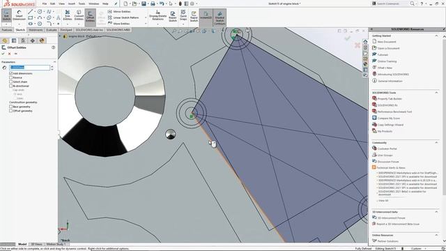 engine design using solidworks #11 engine Block v12 enginee смотреть онлайн