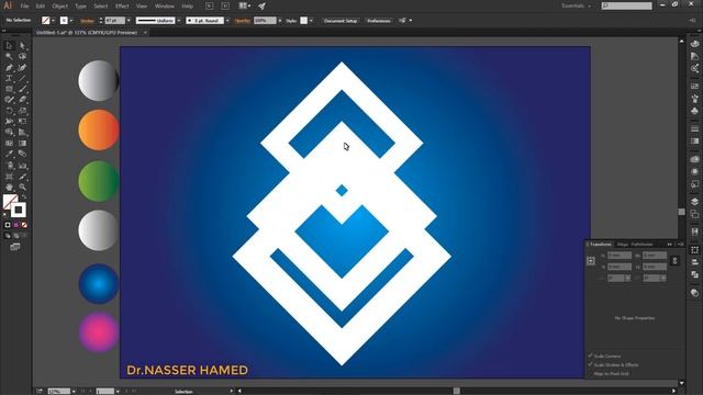 Illustrator - How to create logo in Illustrator смотреть онлайн
