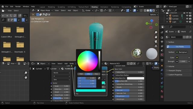 How To Make A Stripe Texture In Blender!!! смотреть онлайн