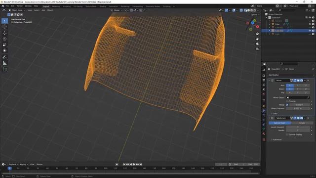 How To Learn Blender Part 9 - How to Use the Mirror Modifier #Blender смотреть онлайн