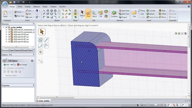 SpaceClaim Tutorials: Assemblies 3 - Cross section смотреть онлайн