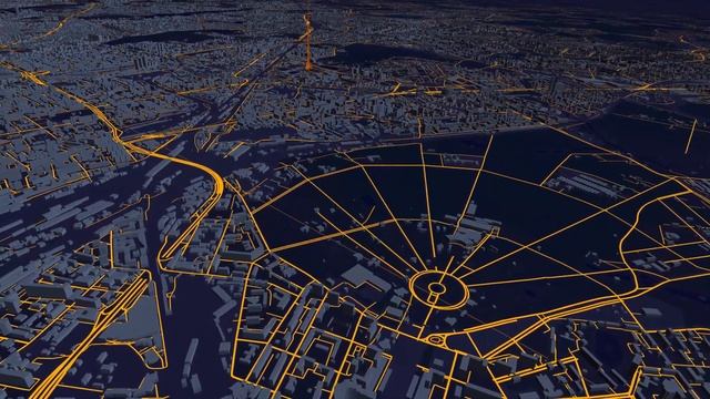 Map of Moscow from OpenStreetMap data in Unity смотреть онлайн