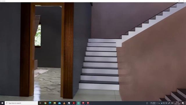 VR 360 virtual tour Interior 6BHK villa SketchUp + Enscape 3d смотреть онлайн
