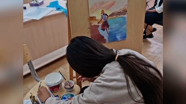 “Бояулар құпиясы” сурет байқауы. Туынды иесі: Сейсен Алия. Жетекшісі: Аманбекова Жұмагүл смотреть онлайн