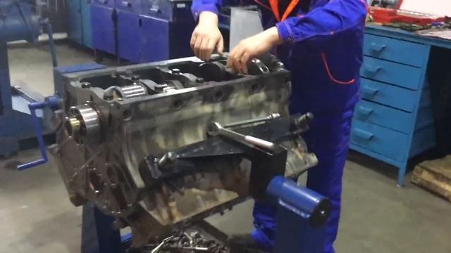Сборка двигателя 740.662 КАМАЗ. Часть 1. смотреть онлайн