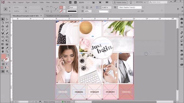 💡 How to Make Mood Board in InDesign | Saving Swatches смотреть онлайн