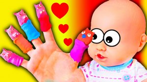 Куклы Пупсики Поём Песенку Семья Пальчиков Свинка Пеппа Развивающее видео для Детей