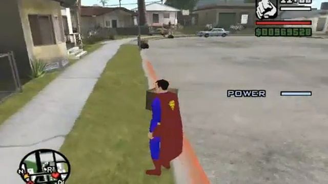 GTA San Andreas Superman mod смотреть онлайн