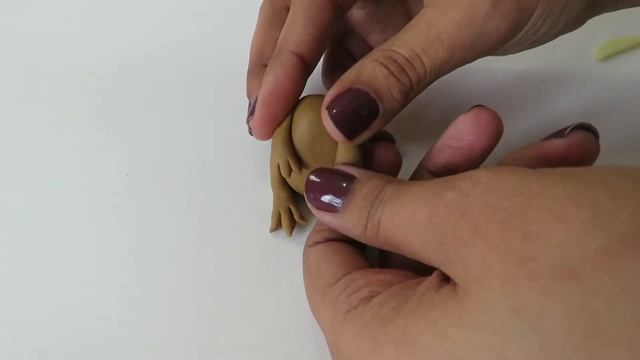 🔴Faça Um DINOSSAURO - T-REX MINIATURA Tutorial Fácil Biscuit Clay, Plastilina , Pasta Americana
