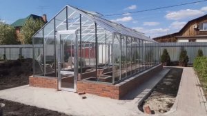 Теплица со стеклом БОТАНИК Максимум 3,68х10м