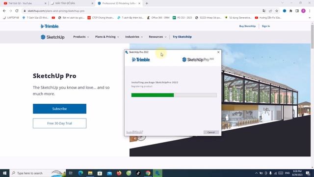 Hướng dẫn cài đặt phần mềm sketchup 2022 | Kiến thức IT смотреть онлайн