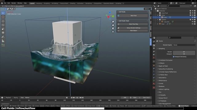 Fastest FLUID Simulations Ever In Blender With Cell Fluids