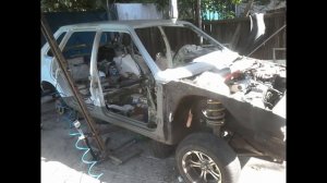 реанимация таза своими руками,сварка,покраска ваз 21099