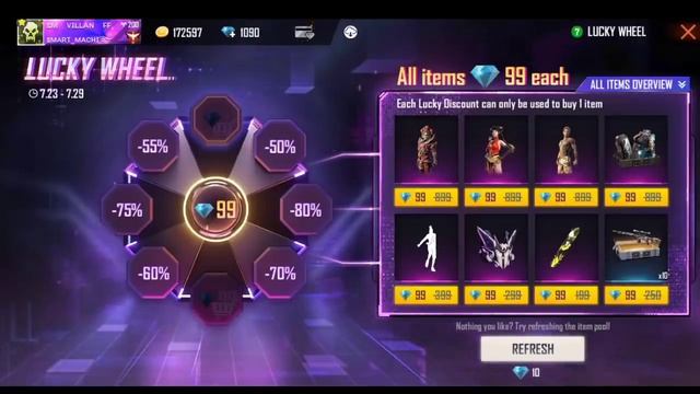 Lucky wheel 1 Diamond Spin Freefire new discount events смотреть онлайн