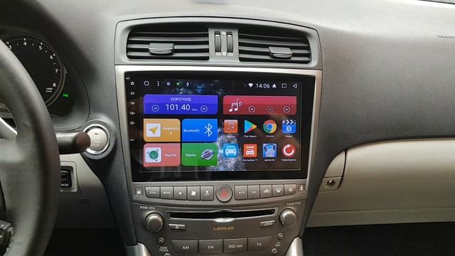 Обзор магнитолы в машине на Lexus IS250 (8 ядер) Android 7.1.2 смотреть онлайн
