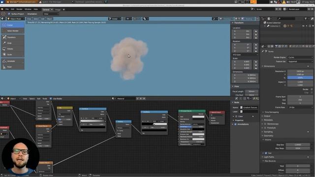 Blender FX & Simluation:Procedural Volumetric Clouds(한글 자막) смотреть онлайн