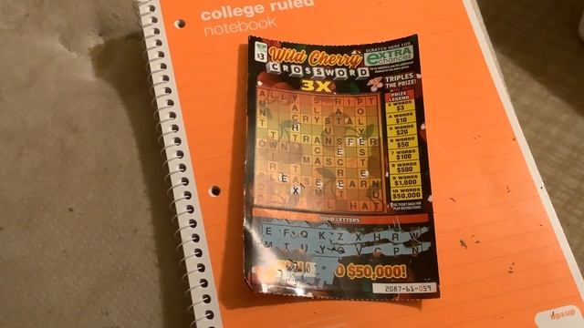 $3 dollars Virginia wild cherry crossword 3x scratch ticket смотреть онлайн