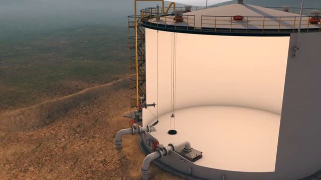Как устроен резервуар для хранения нефти Смотреть принцип работы РВС смотреть онлайн