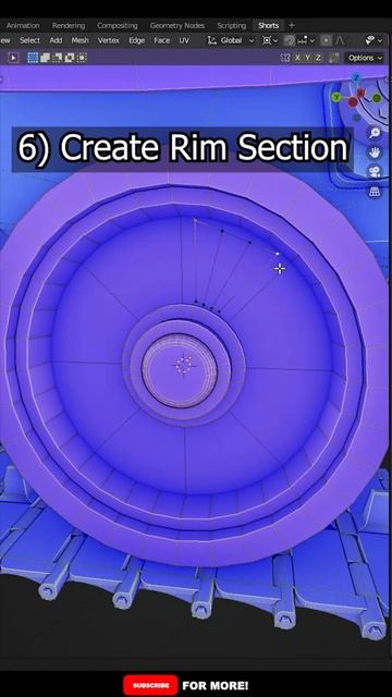 Modeling a Tank Wheel in Blender #shorts #blender #tutorial смотреть онлайн