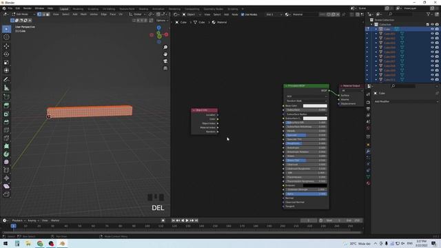 Random color of multiple object in Blender смотреть онлайн