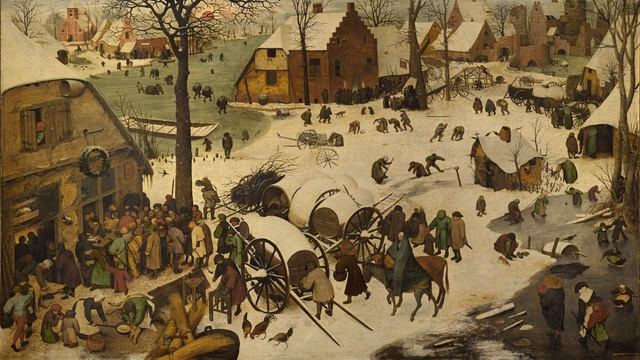 The Census at Bethlehem - Pieter Bruegel the Elder смотреть онлайн