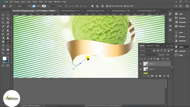 How To Design Ice Cream Packaging - Photoshop Cc Tutorial смотреть онлайн