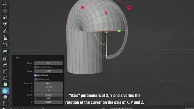 Blender Basics: Explained || Spin tool. Asked by @roxasxiii1600 #blender #tipsandtricks смотреть онлайн