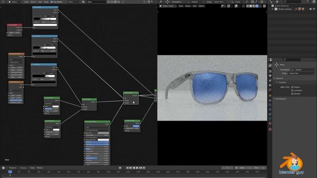 Creating Procedural Material For Sunglasses in Blender 2.92 (Beginner Tutorial) смотреть онлайн