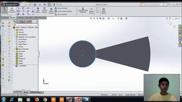 TUTORIAL SOLIDWORKS BAHASA INDONESIA - TANGGA SPIRAL смотреть онлайн
