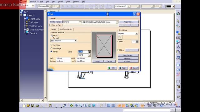 CATIA v5 | DASSAULT SYSTEMES | Walkthrough Part - 135 | PRINT SETTINGS смотреть онлайн