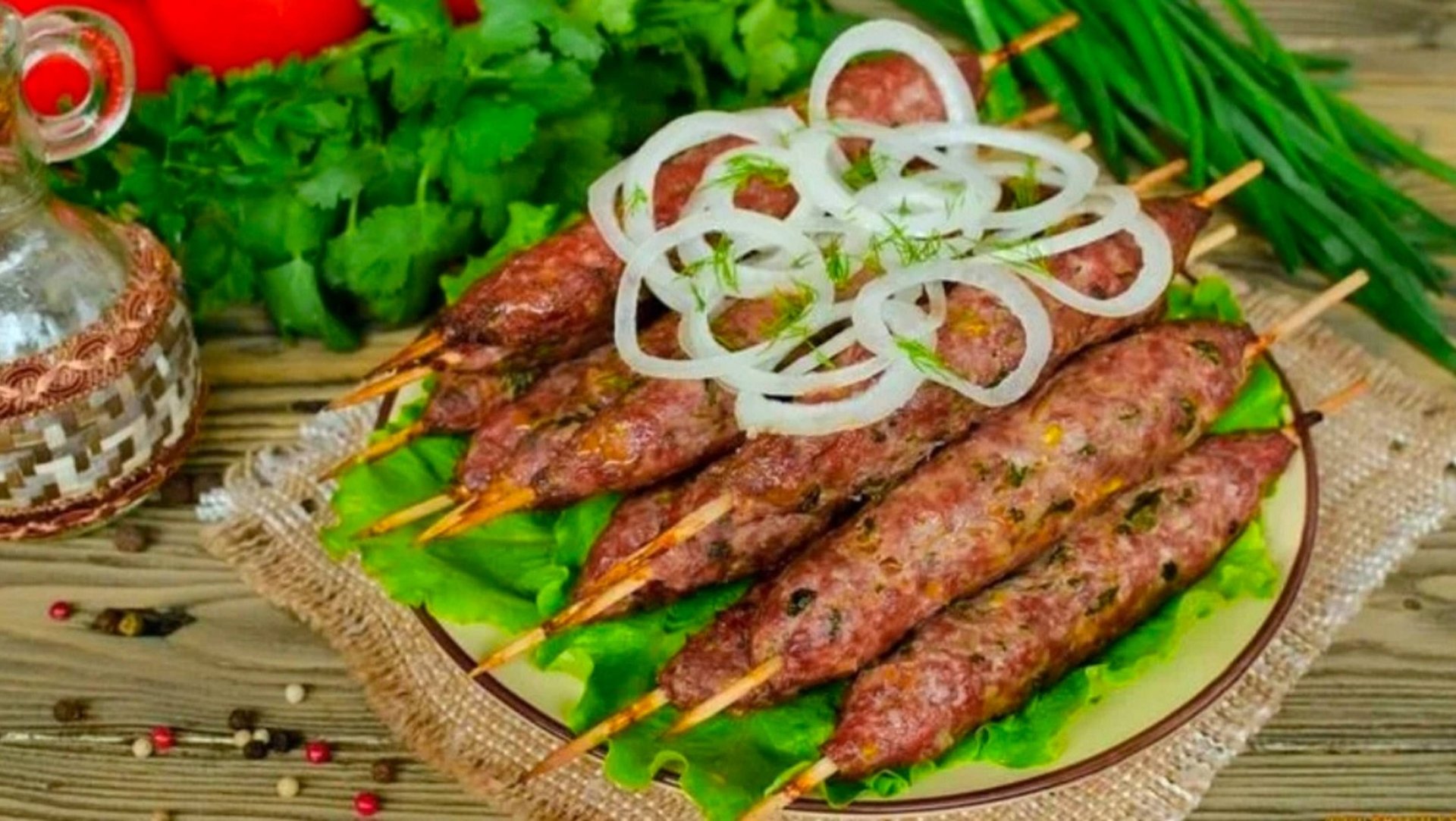 ВКУСНЕЕ ШАШЛЫКА люля-кебаб в духовке😋👍 смотреть онлайн