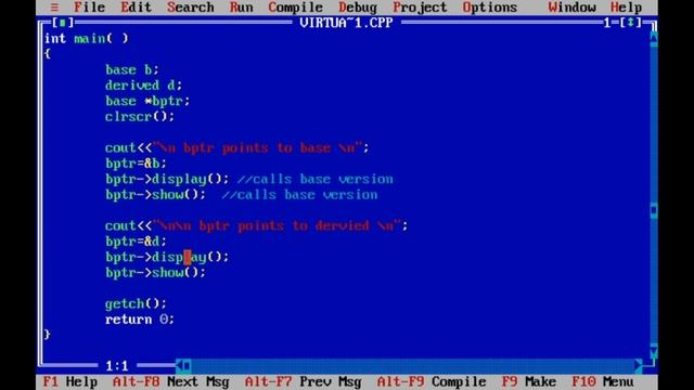 CPP || MODULE-5 || virtual functions|| SPOKEN TUTORIAL смотреть онлайн