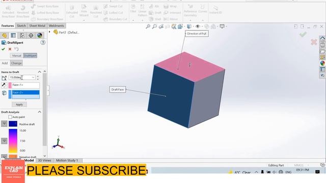 SOLIDWORKS TUTORIALS 2022 | HOW TO USE DRAFT FEATURE IN SOLIDWORKS | SOLIDWORKS EDUCATION 2022 | смотреть онлайн