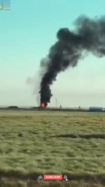 Пожар на скважине, горит подъемная установка🔥 (ГНВП) смотреть онлайн