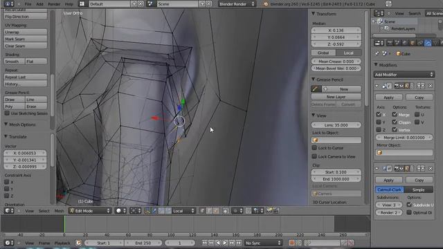 Modeling A Velociraptor in Blender 2.59 Part 5 смотреть онлайн