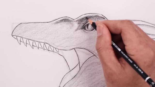 How To Draw Pyroraptor | Jurassic World Sketch Art Lesson (Step by Step) смотреть онлайн