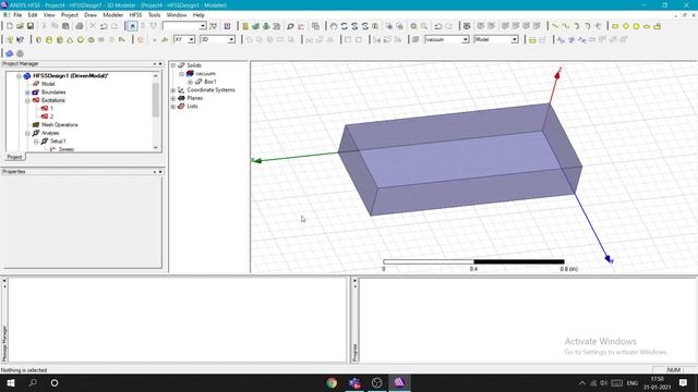 Designing a rectangular wave guide in HFSS смотреть онлайн