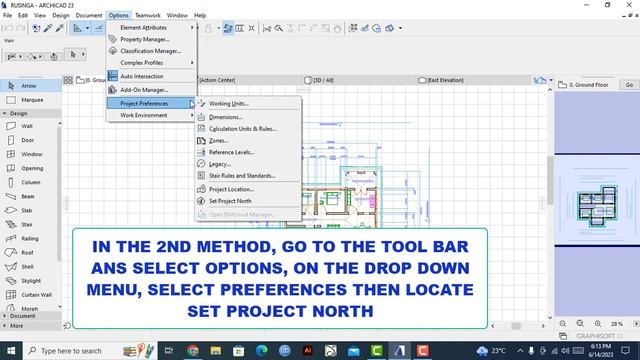 How to Set the True North in ArchiCAD 23 смотреть онлайн
