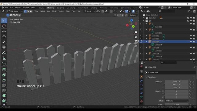 Blender Dersleri - Bağlı Objeler (Mesh & Linked Data) - 100 Derste Blender 3D #51 смотреть онлайн