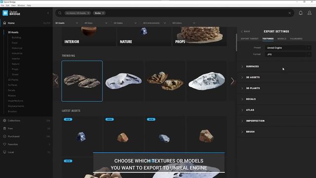 How to Set Up Quixel Bridge to Export Megascans to Unreal Engine 4 смотреть онлайн