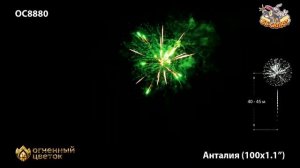 Фейерверк ОС8880 Анталия (1,1" х 100)