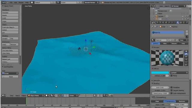 [Blender] Ocean Modifier Tutorial смотреть онлайн