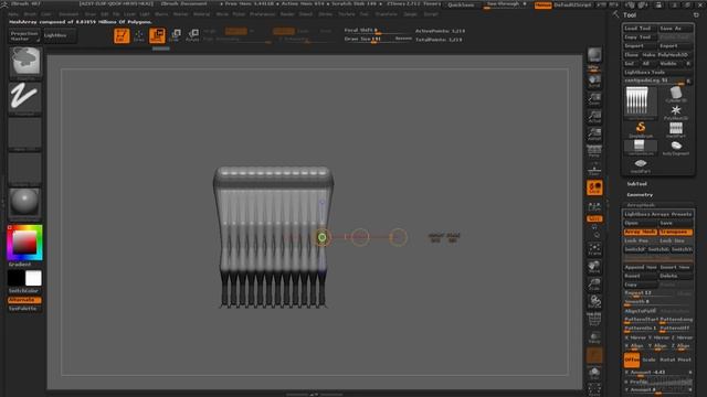 ZBrush 4R7 Занятие 13 ArrayMesh смотреть онлайн