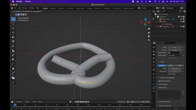 Modeling a 3D Pretzel in Blender 3.3 #Build the Metaverse смотреть онлайн
